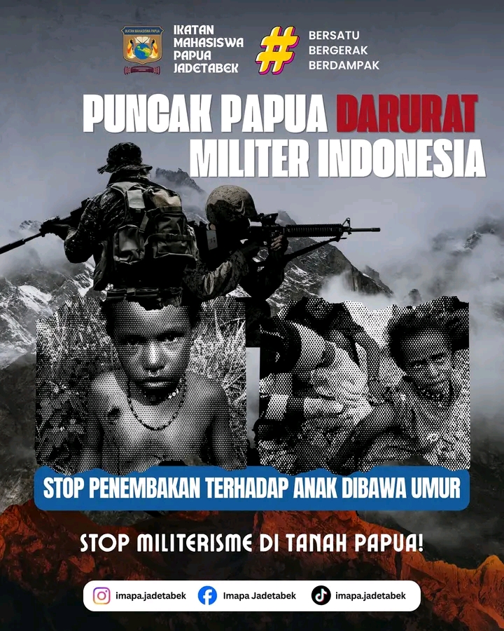 TNI Akui Operasi Militer di Puncak Pulau Papua